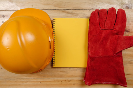 Standard construction safety equipment.