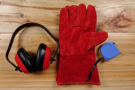 Standard construction safety equipment.の写真素材