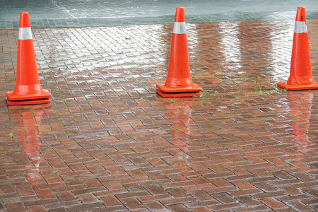 Construction cone.の写真素材