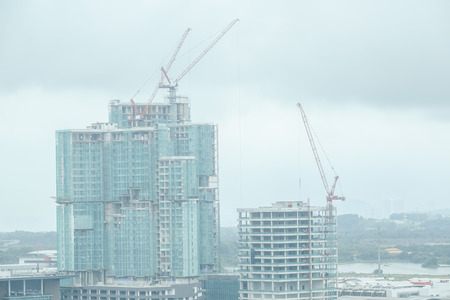 CYBERJAYA, MALAYSIA AUGUST 15, 2017: Ariel view of Cyberjaya in Malaysia. 1st city equipped with vast hi tech technology.のeditorial素材