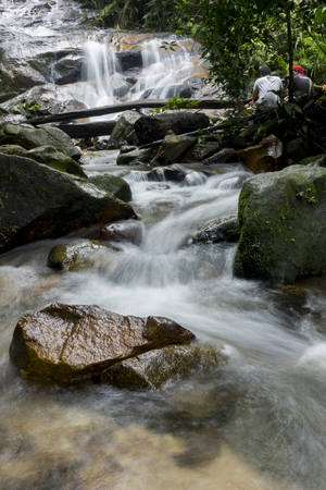Kanching Waterfalls near Kuala Lumpur, Malaysiaの写真素材