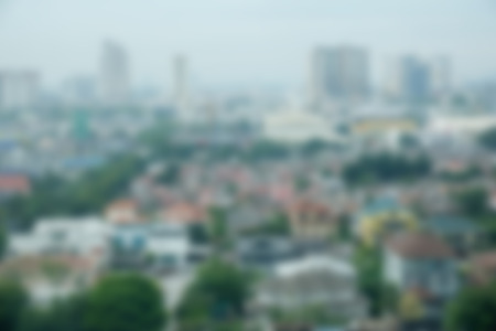 Blurry view of urban city of Subang Jaya, Malaysia