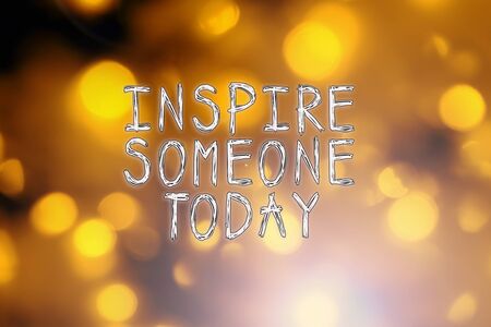 Inspirational quotes on bokeh light (inspirational, quote, coaching)の写真素材