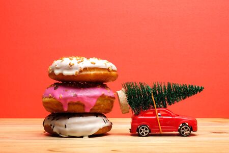 End year global holiday concept. Holiday and Christmas celebration.の写真素材