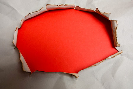 Plain torn paper. Copy space. Business conceptの写真素材