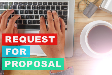 REQUEST FOR PROPOSAL CONCEPT.の写真素材