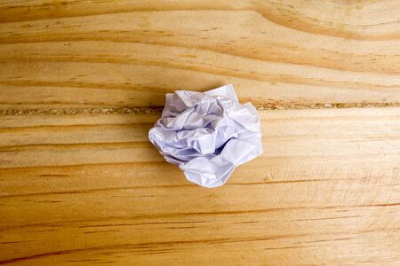 Crumpled paper ball.の写真素材