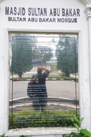 JOHOR BAHRU, 10 MARCH 2018. Sultan Abu Bakar State Mosque in Johor Bharu Malaysiaのeditorial素材