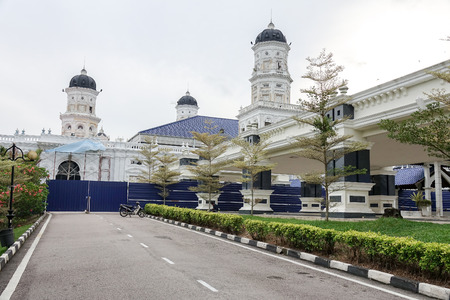 Sultan Abu Bakar State Mosque in Johor Bharu, Malaysia.の写真素材