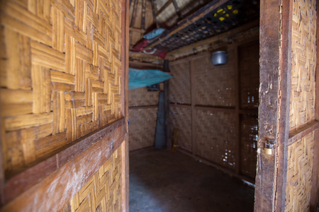 LOMBOK, INDONESIA: 5 JUNE 2016. Cultural Village " Desa SADE" in Lombok , Indonesia. People and lifestyle. Very old traditional cultural village.のeditorial素材