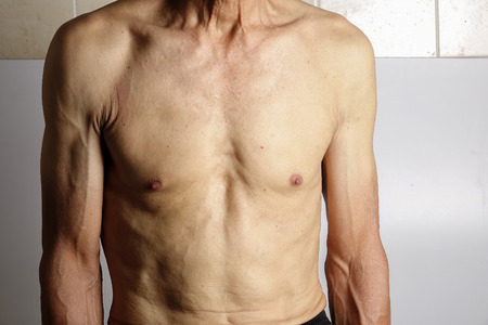 An image of a middle age man front sideの写真素材