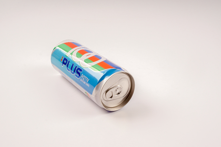 KUALA LUMPUR, MALAYSIA - AUGUST 16TH, 2016. 100Plus is a brand of carbonated isotonic sports drink manufactured by Fraser & Neave Limited, a global food and beverage conglomerate based in Singapore.のeditorial素材