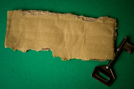 SUCCESS CONCEPTUAL with rustic  brown board and key.の写真素材