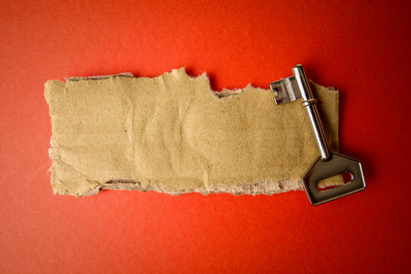 SUCCESS CONCEPTUAL with rustic  brown board and key.の写真素材