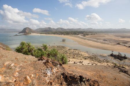Scenic view of amazing tropical beach. Nature composition and vibrant colors.の写真素材
