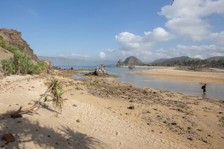 Scenic view of amazing tropical beach. Nature composition and vibrant colors.の写真素材