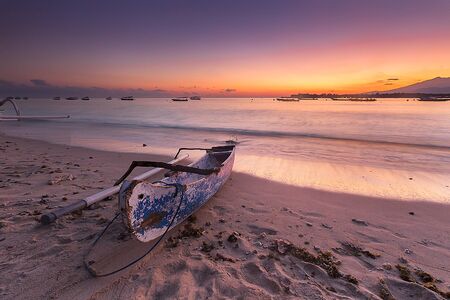 Scenic view of amazing tropical beach. Nature composition and vibrant colors.の写真素材