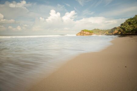 Scenic view of amazing tropical beach. Nature composition and vibrant colors.の写真素材