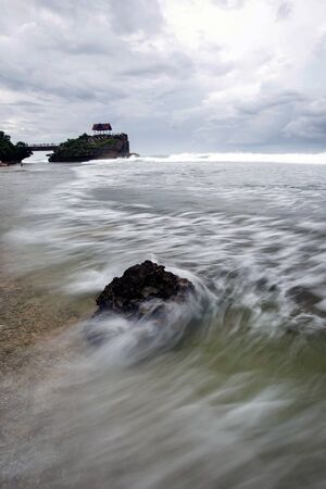 Scenic view of amazing tropical beach. Nature composition and vibrant colors.の写真素材