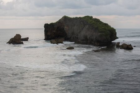Scenic view of amazing tropical beach. Nature composition and vibrant colors.の写真素材