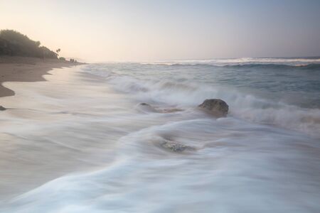 Scenic view of amazing tropical beach. Nature composition and vibrant colors.の写真素材