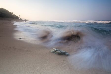 Scenic view of amazing tropical beach. Nature composition and vibrant colors.の写真素材