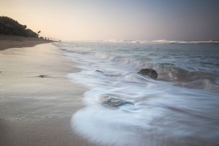Scenic view of amazing tropical beach. Nature composition and vibrant colors.の写真素材