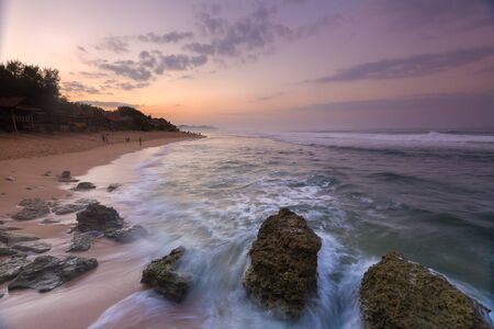Scenic view of amazing tropical beach. Nature composition and vibrant colors.の写真素材