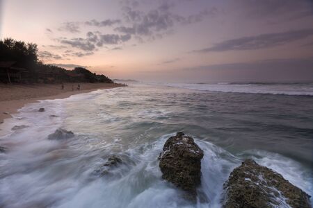 Scenic view of amazing tropical beach. Nature composition and vibrant colors.の写真素材
