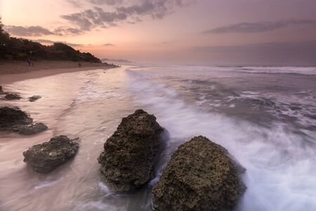 Scenic view of amazing tropical beach. Nature composition and vibrant colors.の写真素材