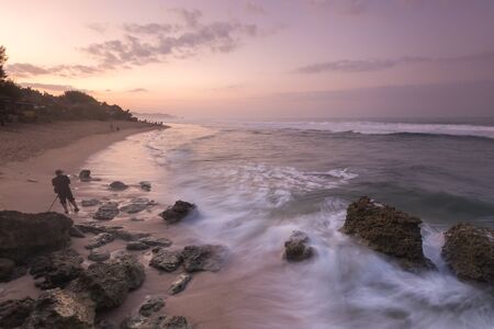 Scenic view of amazing tropical beach. Nature composition and vibrant colors.の写真素材