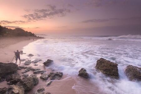 Scenic view of amazing tropical beach. Nature composition and vibrant colors.の写真素材