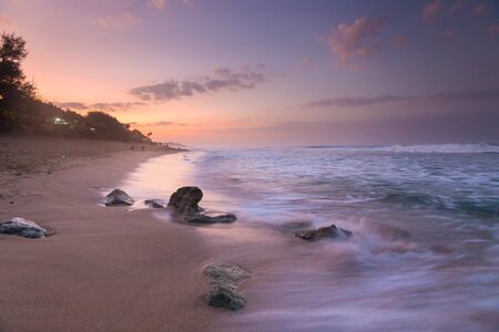 Scenic view of amazing tropical beach. Nature composition and vibrant colors.の写真素材