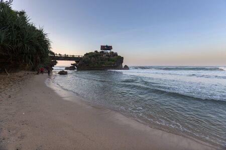 Scenic view of amazing tropical beach. Nature composition and vibrant colors.の写真素材