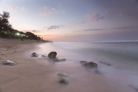 Scenic view of amazing tropical beach. Nature composition and vibrant colors.の写真素材
