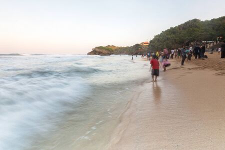 Scenic view of amazing tropical beach. Nature composition and vibrant colors.の写真素材