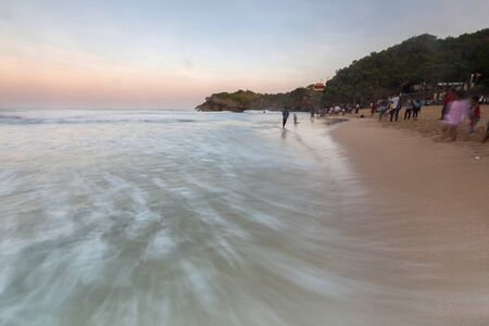 Scenic view of amazing tropical beach. Nature composition and vibrant colors.の写真素材
