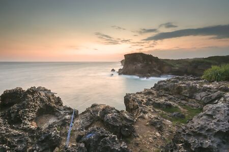 Scenic view of amazing tropical beach. Nature composition and vibrant colors.の写真素材