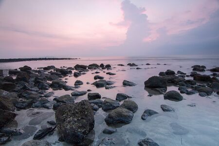 Scenic view of amazing tropical beach. Nature composition and vibrant colors.の写真素材
