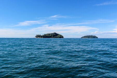 Scenic view of amazing tropical beach. Nature composition and vibrant colors.の写真素材