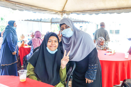 KUALA LUMPUR, MACH 2021. The scene of Malay traditional wedding .のeditorial素材