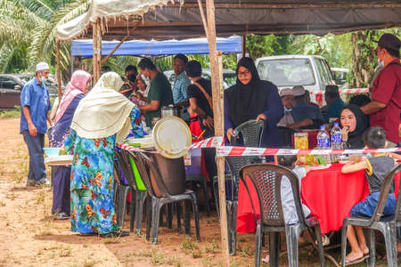 KUALA LUMPUR, MACH 2021. The scene of Malay traditional wedding .のeditorial素材