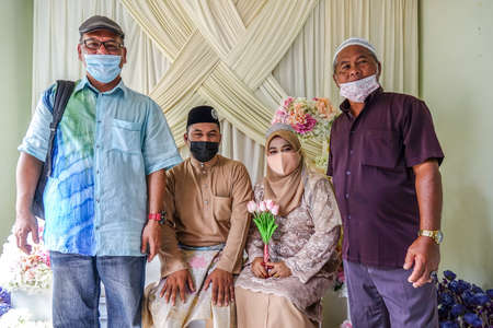 KUALA LUMPUR, MACH 2021. The scene of Malay traditional wedding .のeditorial素材