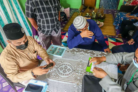KUALA LUMPUR, MACH 2021. The scene of Malay traditional wedding .のeditorial素材