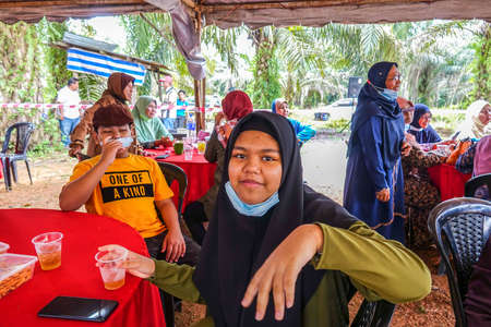 KUALA LUMPUR, MACH 2021. The scene of Malay traditional wedding .のeditorial素材