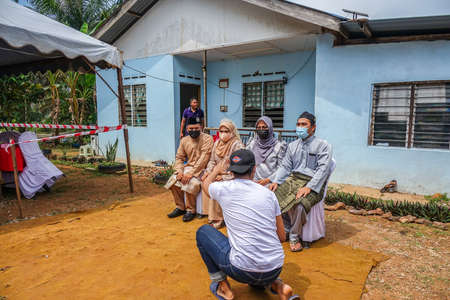 KUALA LUMPUR, MACH 2021. The scene of Malay traditional wedding .のeditorial素材