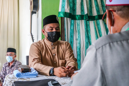 KUALA LUMPUR, MACH 2021. The scene of Malay traditional wedding .のeditorial素材