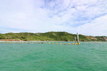 Beautiful seascape , view from seaの写真素材