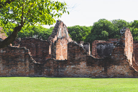 Lopburi ,Thailand - December 16 , 2018 : King Narai's palace in Lopburi. History tourism in Thailandのeditorial素材