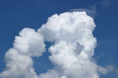 Beautiful white cloud and blue sky.の写真素材
